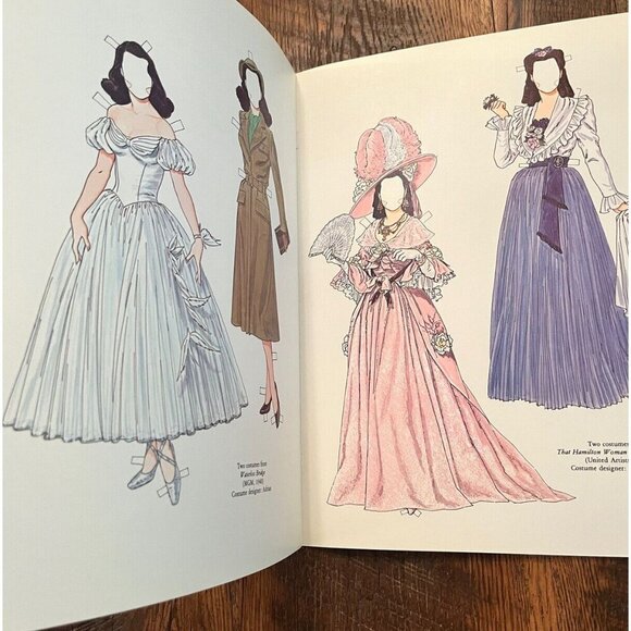 Lot of 3 Tom Tierney Paper Doll Books Judy Garland Greta Garbo Vivian Leigh - Picture 8 of 11